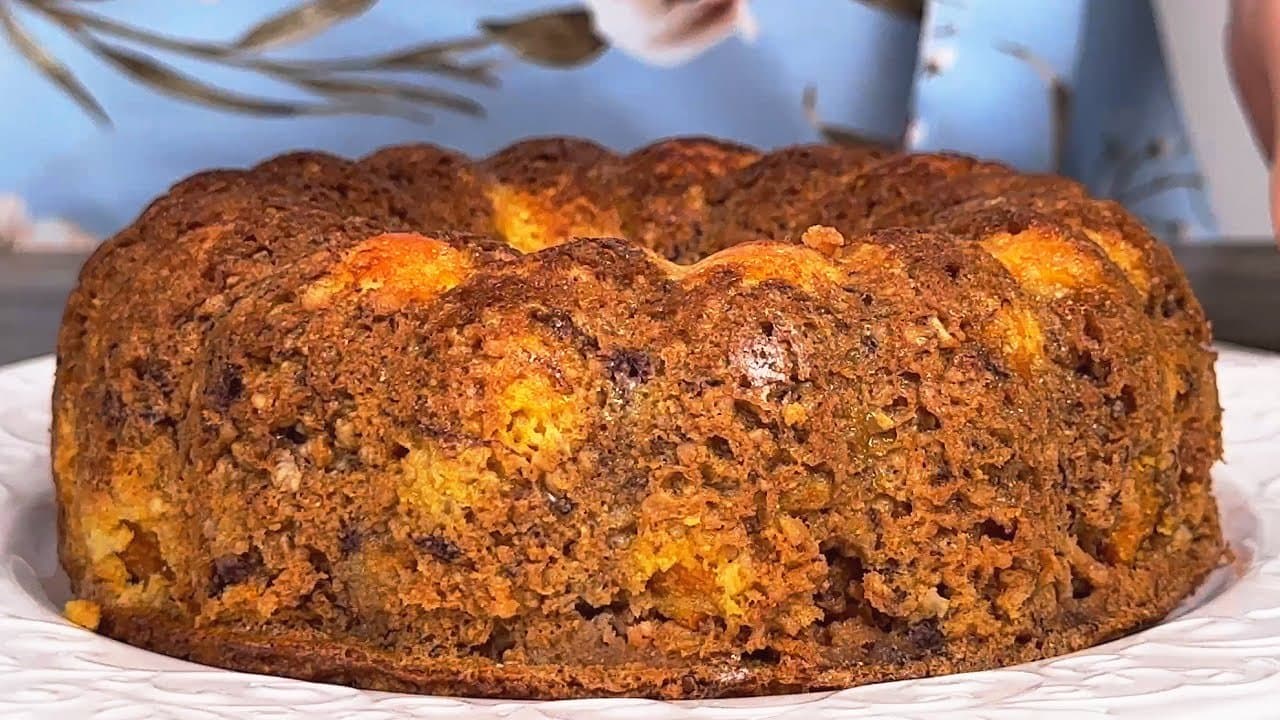 Horneado de postre sencillo de avena, zanahoria y manzana con 3 ingredientes