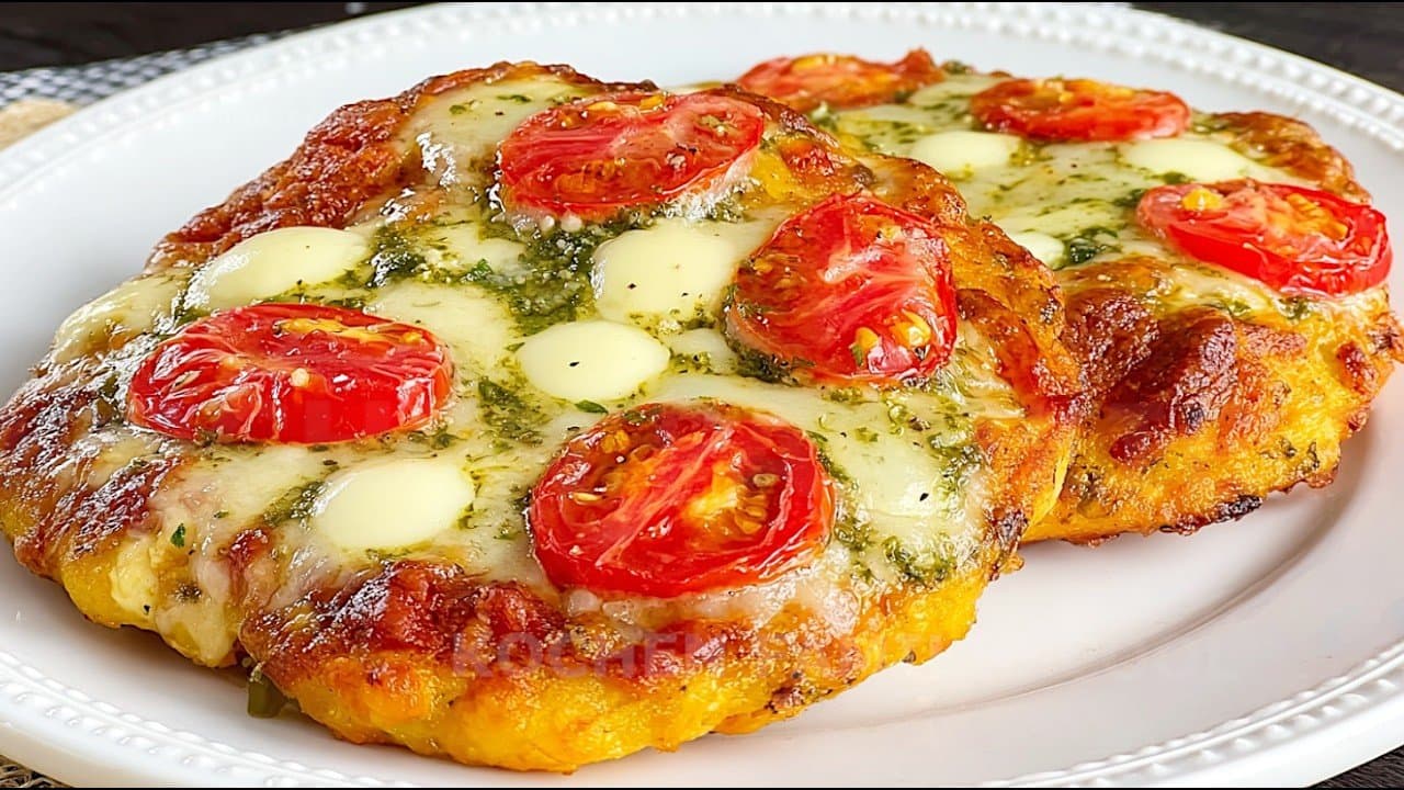 Pizza aux lentilles en 5 minutes avec pesto ou poulet (sans farine)