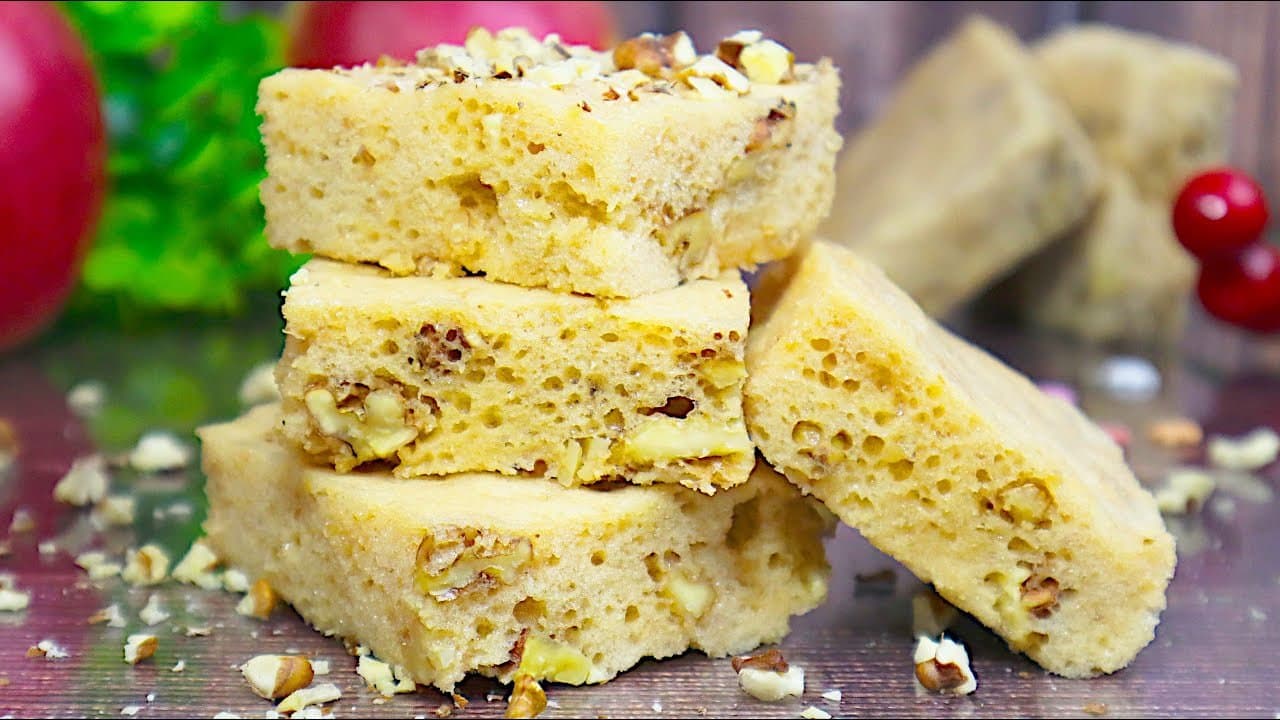 4-Ingredient Airy Apple Walnut Pastilles (Sugar-Free)