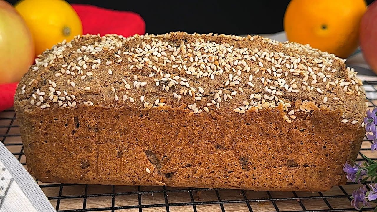Pan blanco de amaranto, arroz y linaza con claras montadas (sin gluten)