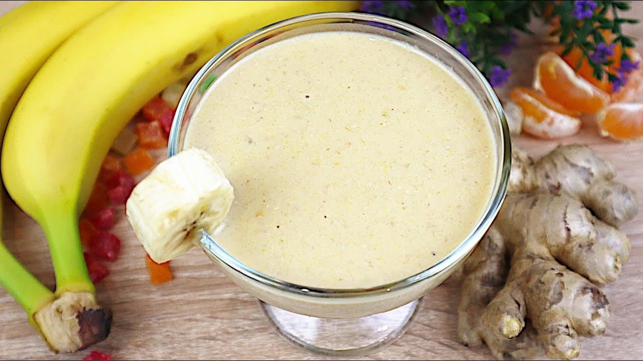 Anti-Inflammatory Banana Orange Ginger Smoothie