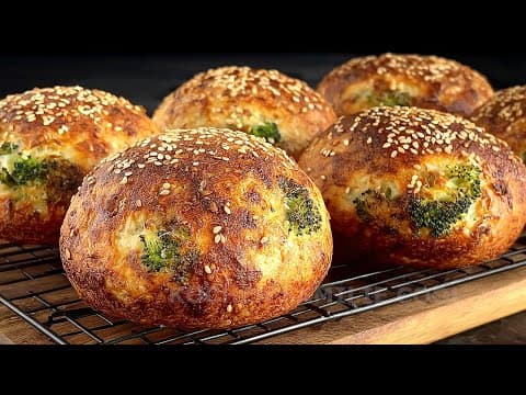 Flour-Free Broccoli Almond Buns