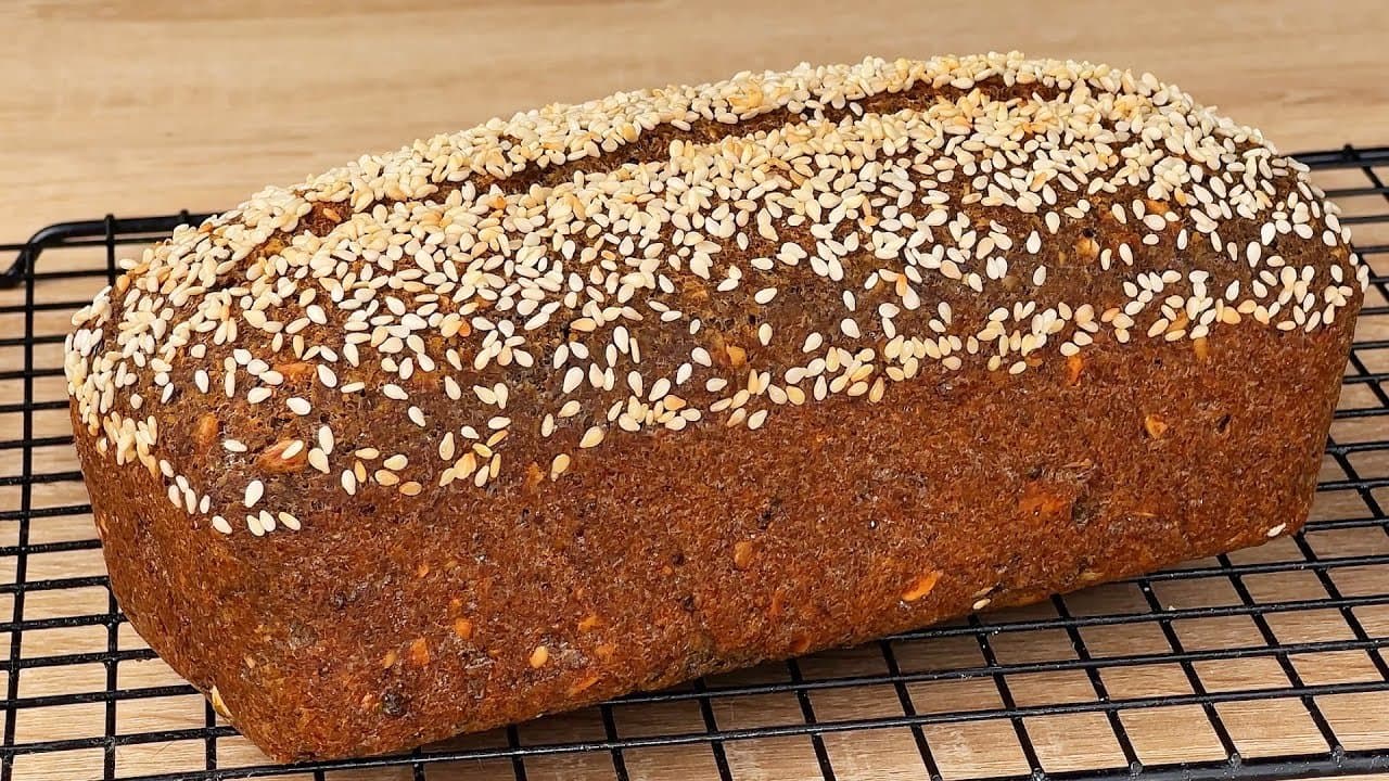 Pan de lentejas verdes y brócoli con romero