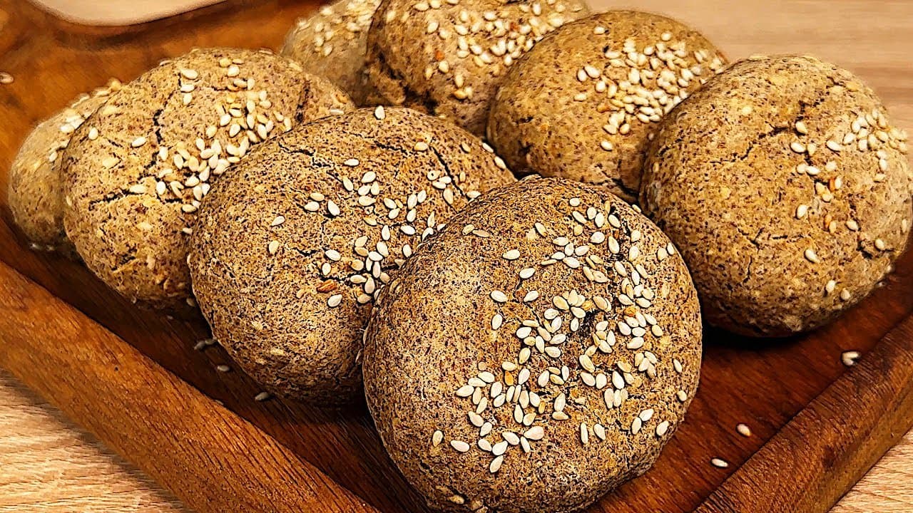 Yeast-Free Chickpea Cornmeal Rolls with Seeds