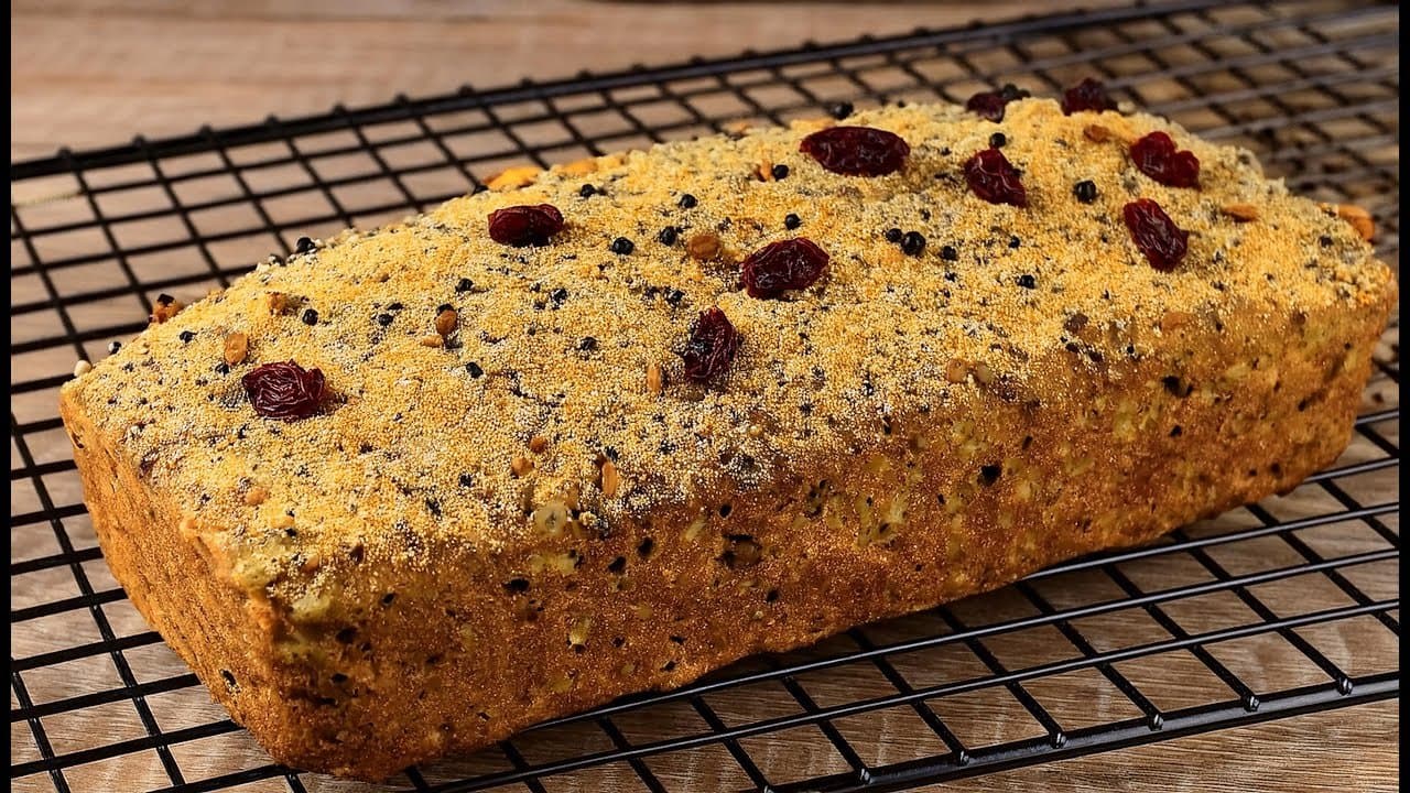 Chickpea Pumpkin Bread with Raisins (No Yeast)