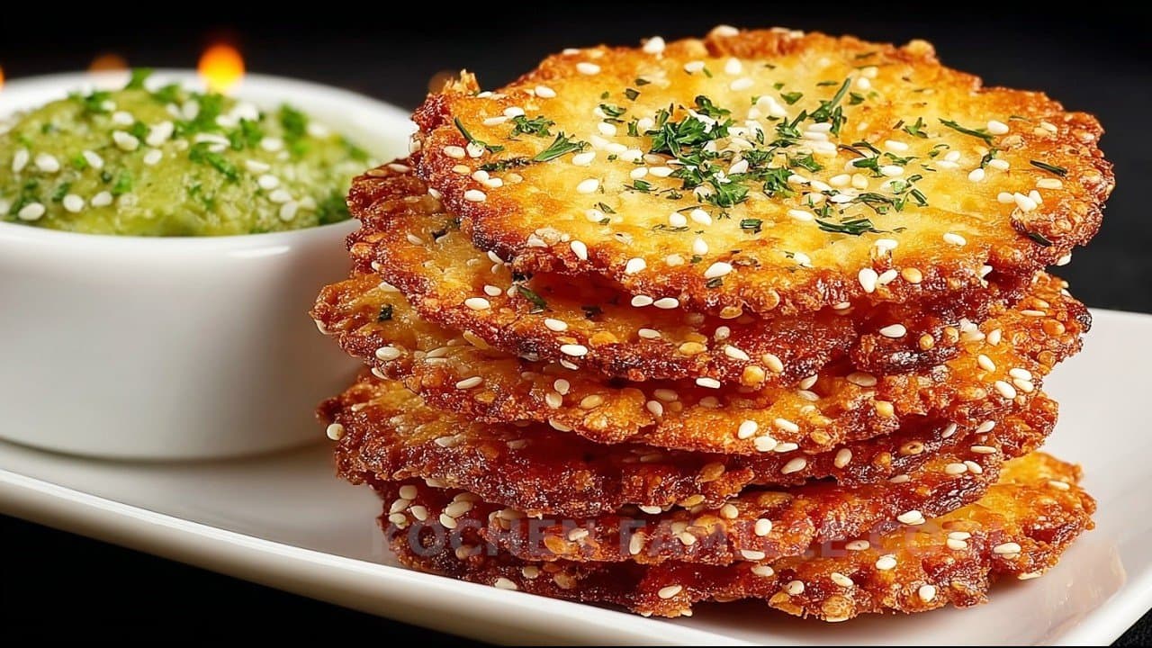 Cottage Cheese Garlic Crackers (Keto, No Flour)