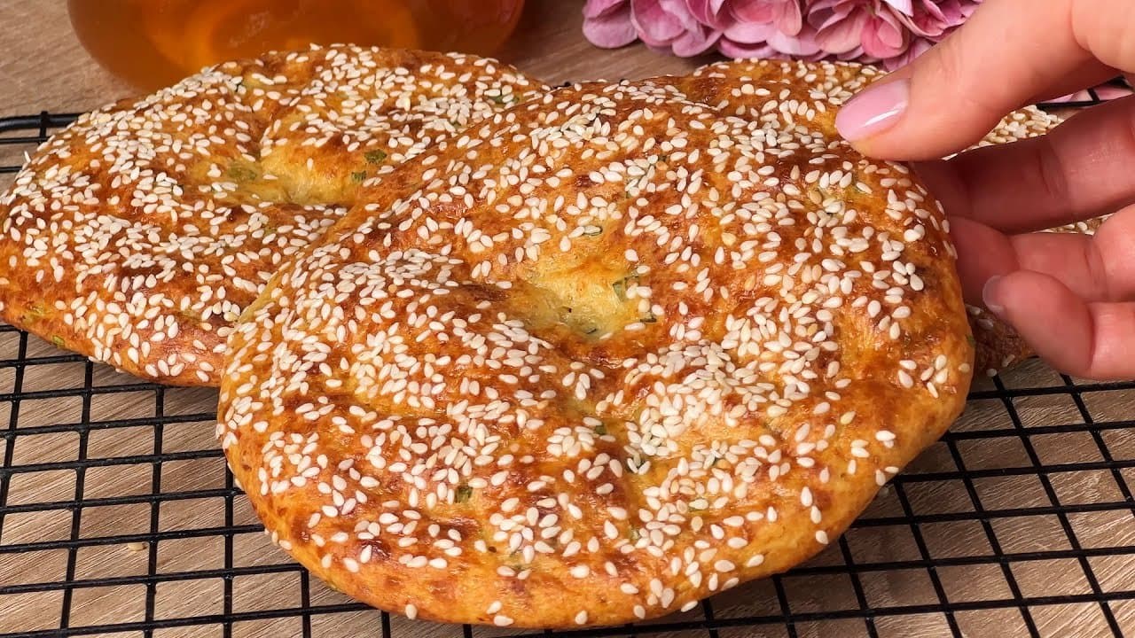 High-Protein Cottage Cheese Oat Parmesan Flatbread