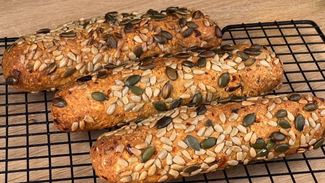 Pan de requesón y avena alto en proteínas (sin levadura)