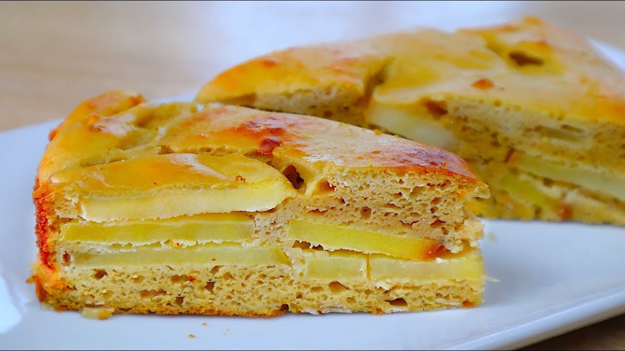 Bizcocho de manzana y avena con sirope de dátil sin harina