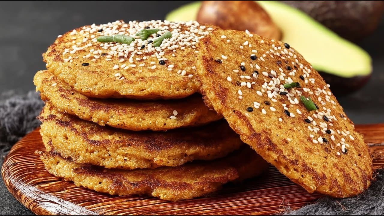 Pan keto sin harina de aguacate y tahini (bajo en carbohidratos)