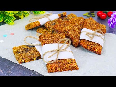 2 Healthy Protein Bar Recipes with Nuts and Dried Fruits