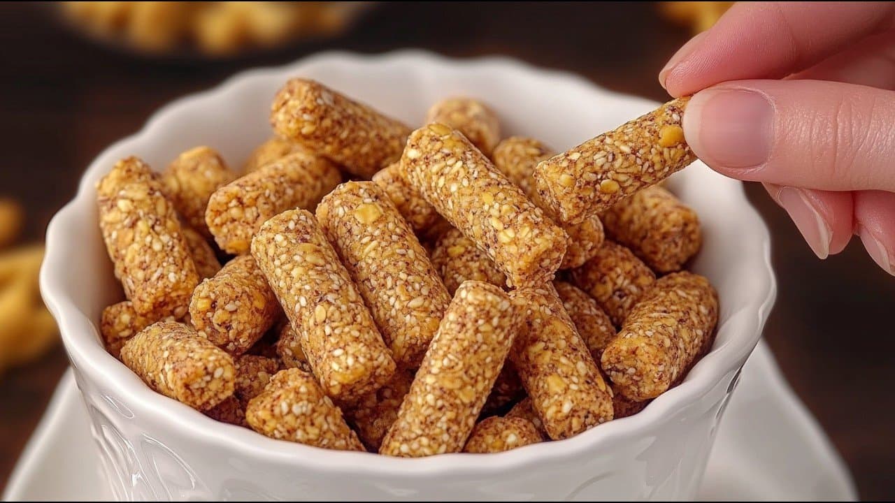 Crackers keto de almendras y chía altos en proteínas (sin azúcar)
