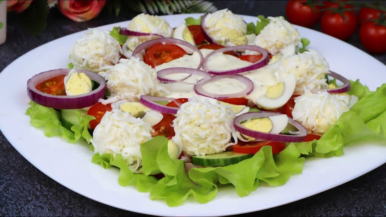 High-Protein Egg Quail-Egg Layered Salad (No Mayo)