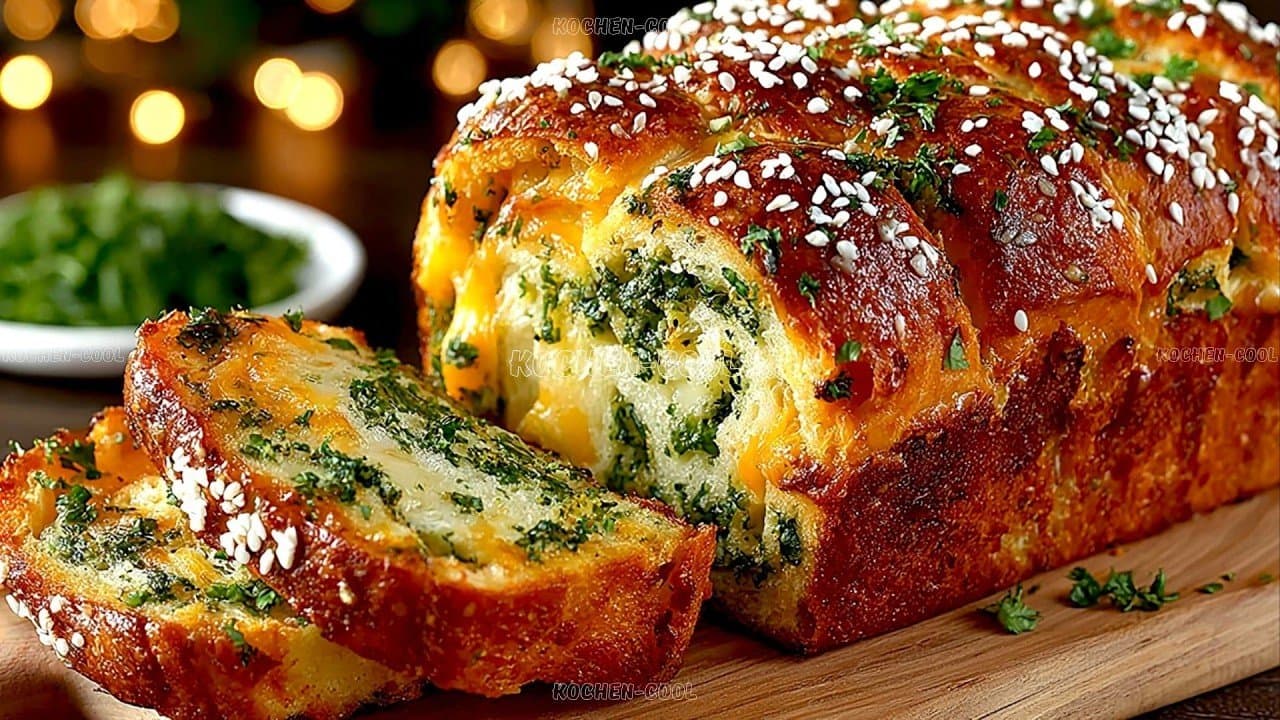 Pain aux lentilles et persil, riche en protéines (sans farine)