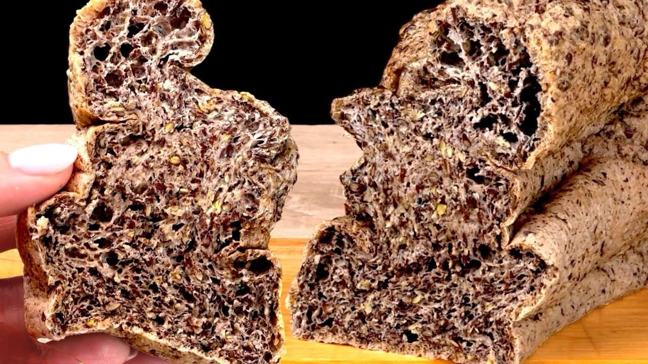 Keto Flax & Egg White Protein Bread (2 Ingredients)