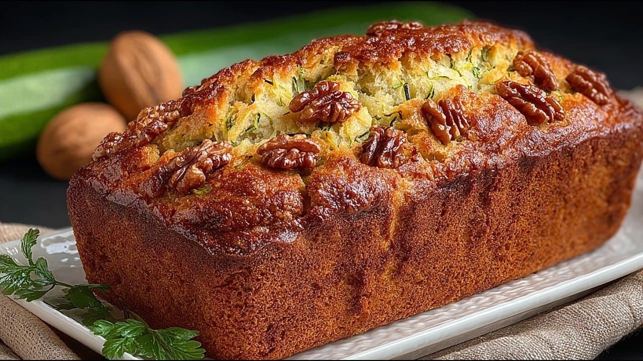 Pan keto de calabacín y nueces (sin gluten)