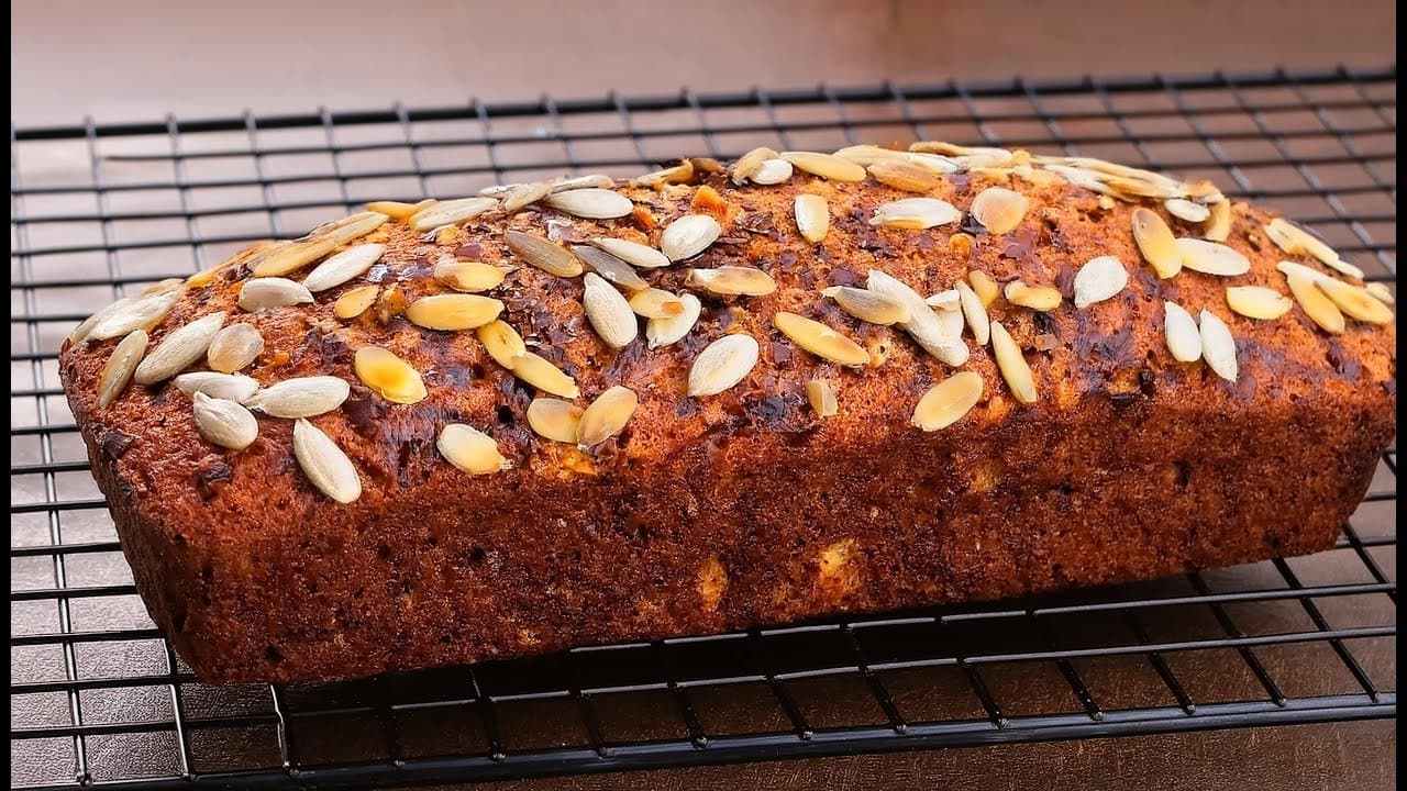 Pumpkin Oat Walnut Breakfast Loaf with Kefir