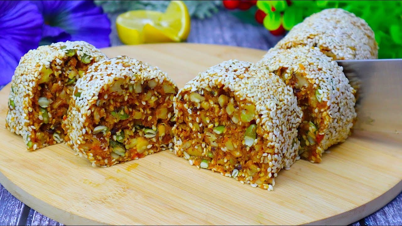 Barritas veganas de frutos secos con frutas, limón y jengibre