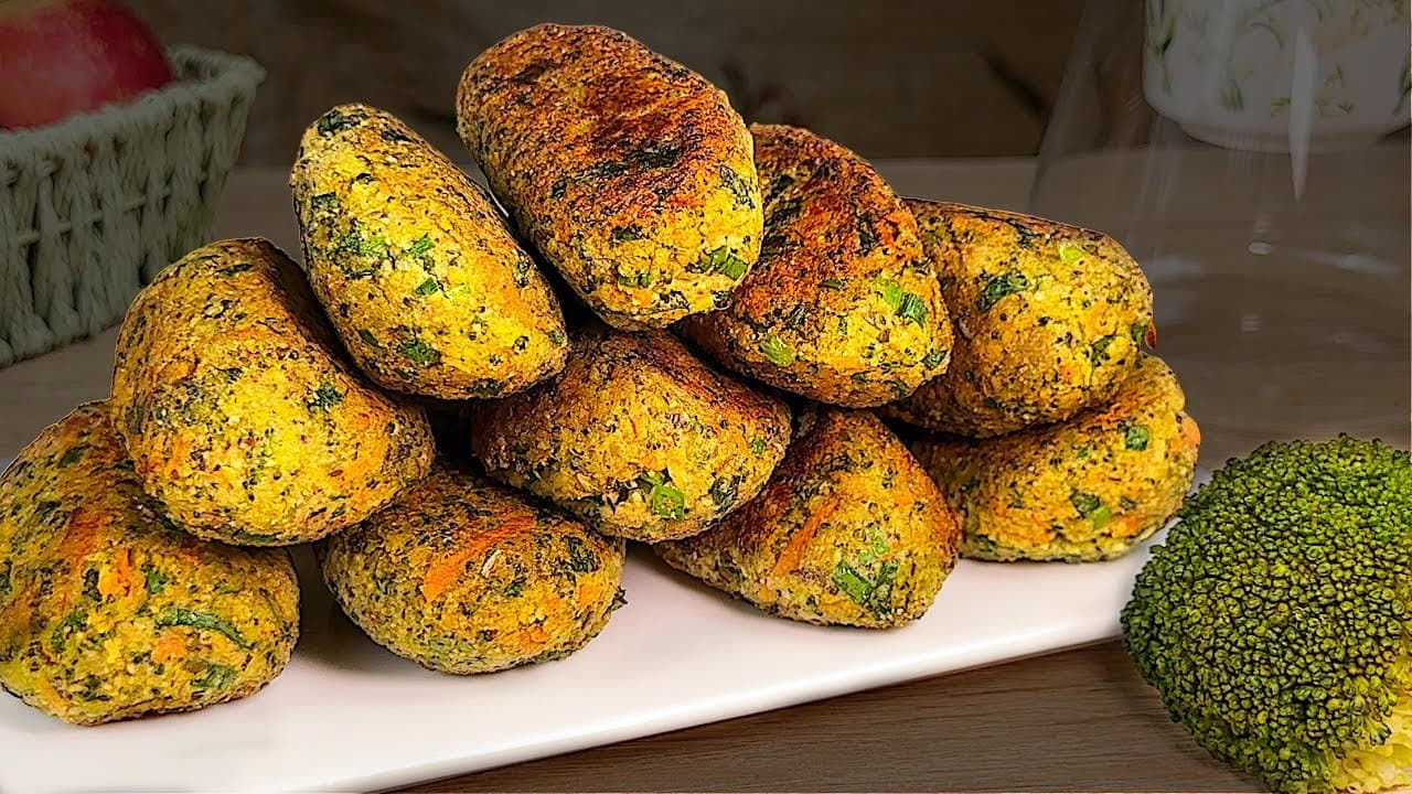 Hamburguesas de lentejas y brócoli altas en proteínas (veganas)