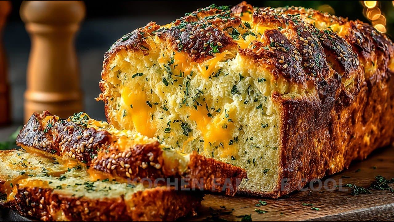 Lentil Cheese Bread with Psyllium and Sesame