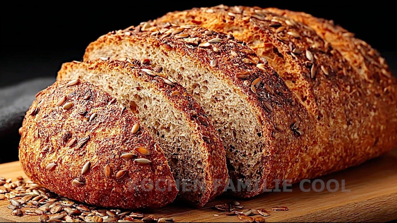 Pan proteico de lentejas, nueces y psyllium