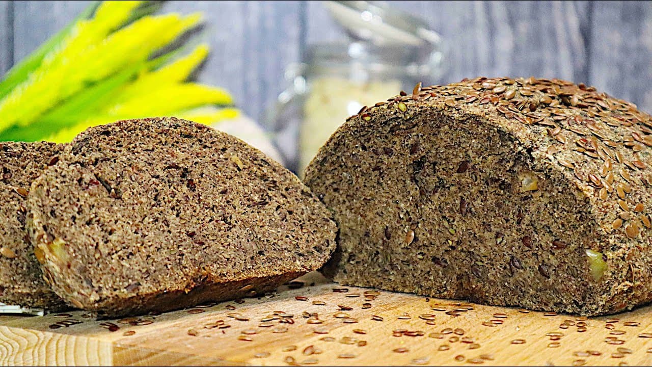 Pan de semillas keto bajo en carbohidratos (5 g de carbohidratos, vegano)