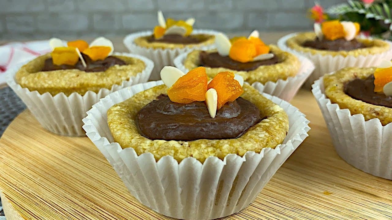 Vasitos de postre sin horno con dátil y anacardos sin azúcar