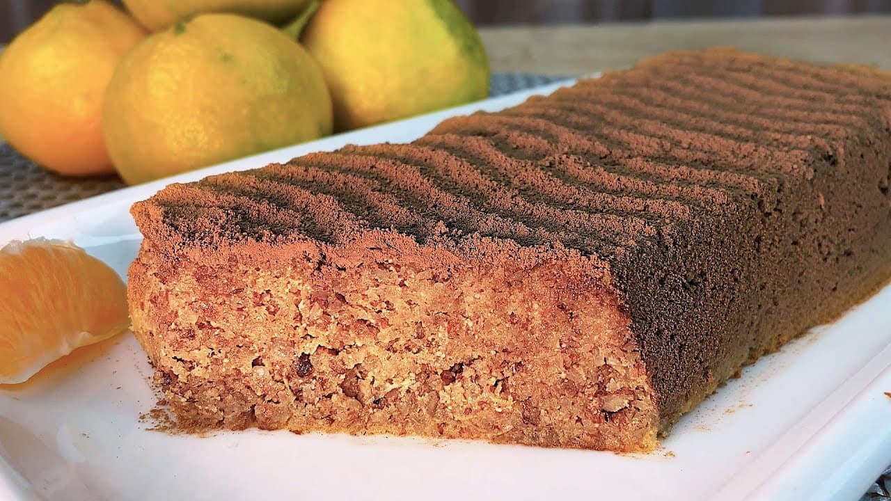 Tarta fría de mandarina y almendras sin horno (sin azúcar)
