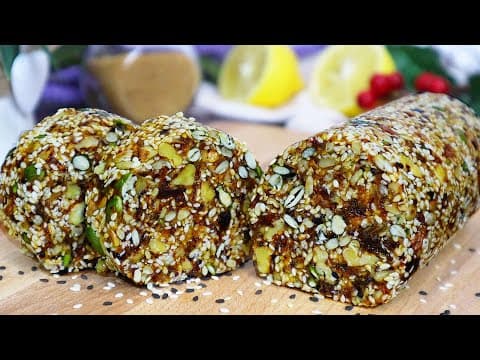 No-Bake Seed, Nut and Orange Dessert — No Sugar, No Flour