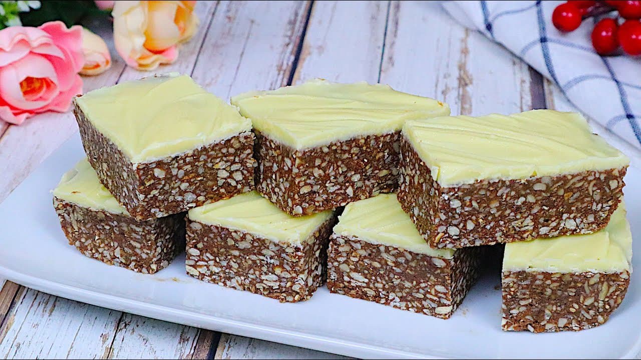 Barritas sin horno de girasol, sésamo y dátil