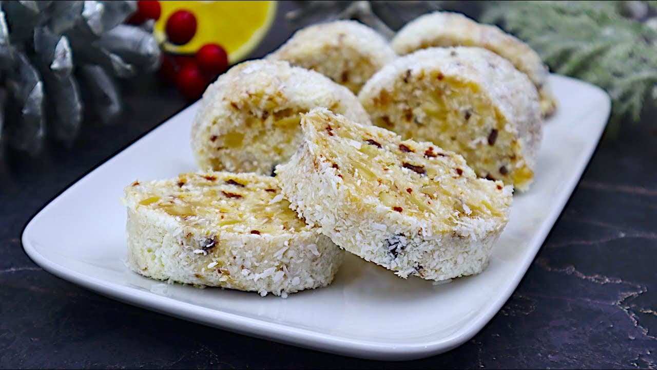 No-Bake White Chocolate Coconut Almond Bars