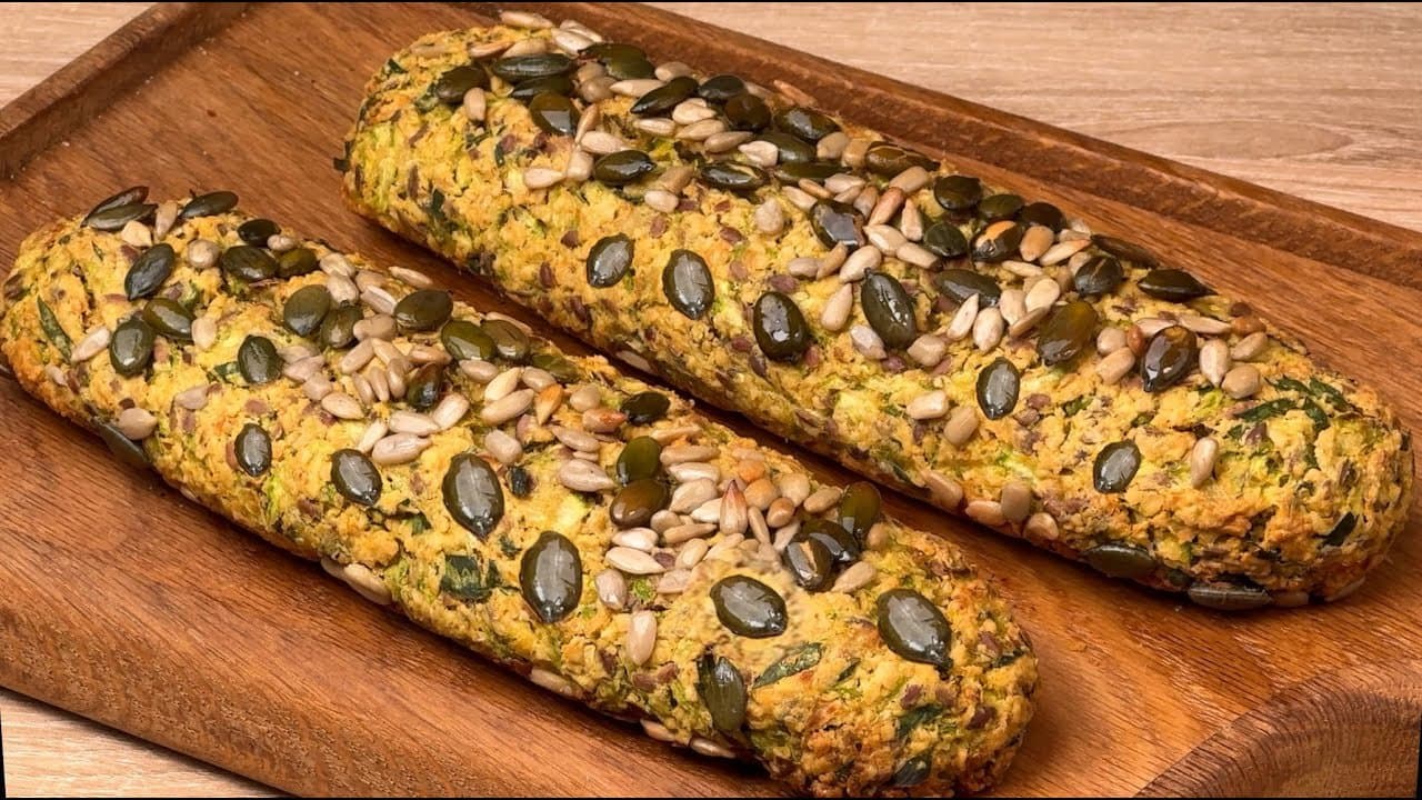 Hafer-Zucchini-Frühstücksbrot mit Kürbiskernen