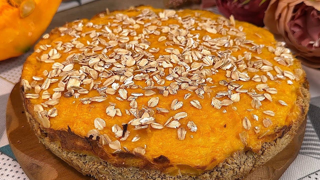 Kürbis-Hüttenkäse-Cheesecake (Mehlfrei)