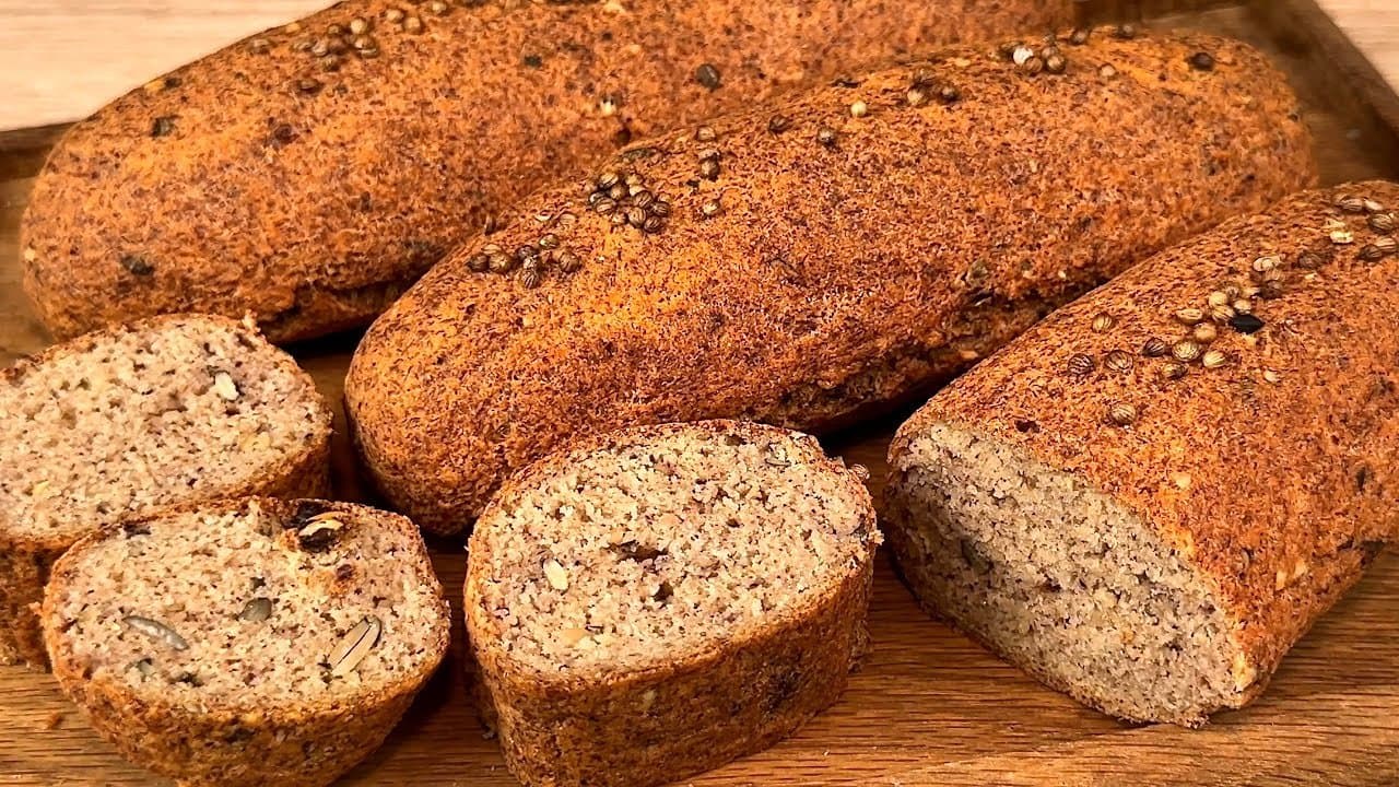 Pain aux lentilles corail, noisettes et chia (sans trempage)