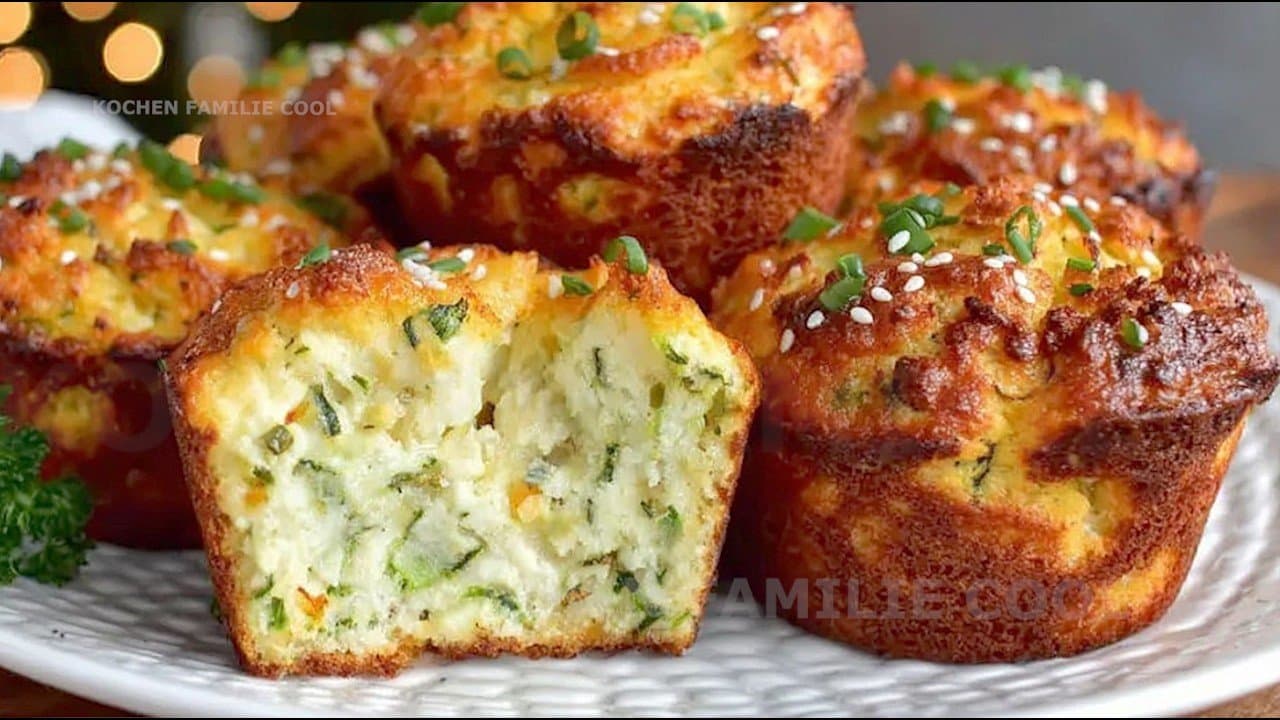 Savory Cottage Cheese Zucchini Muffins (No Flour, Keto)