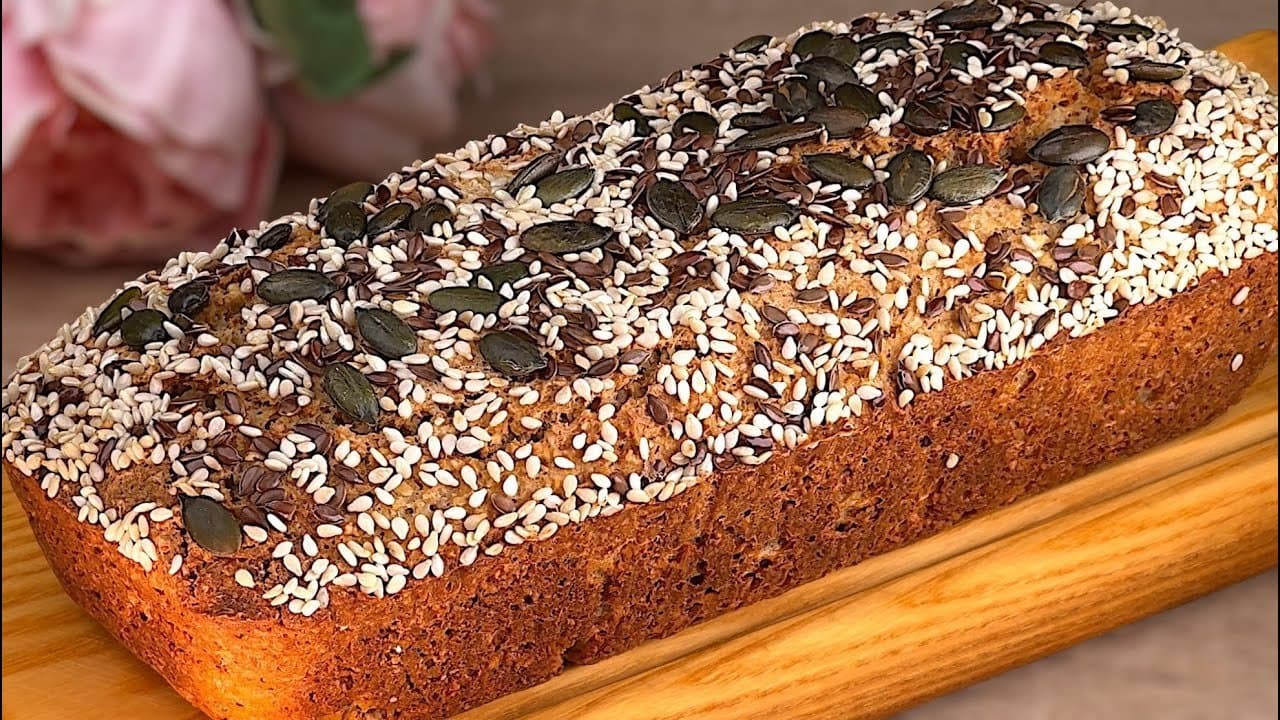 Einfaches 5-Zutaten Hafer-Joghurt-Brot mit Koriander