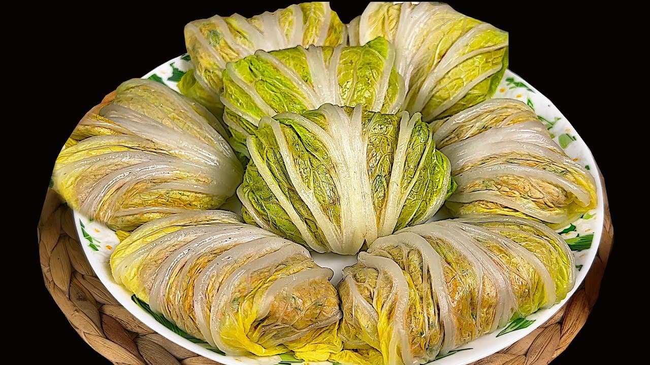 Rouleaux de chou farcis aux lentilles et noix (végétaliens)