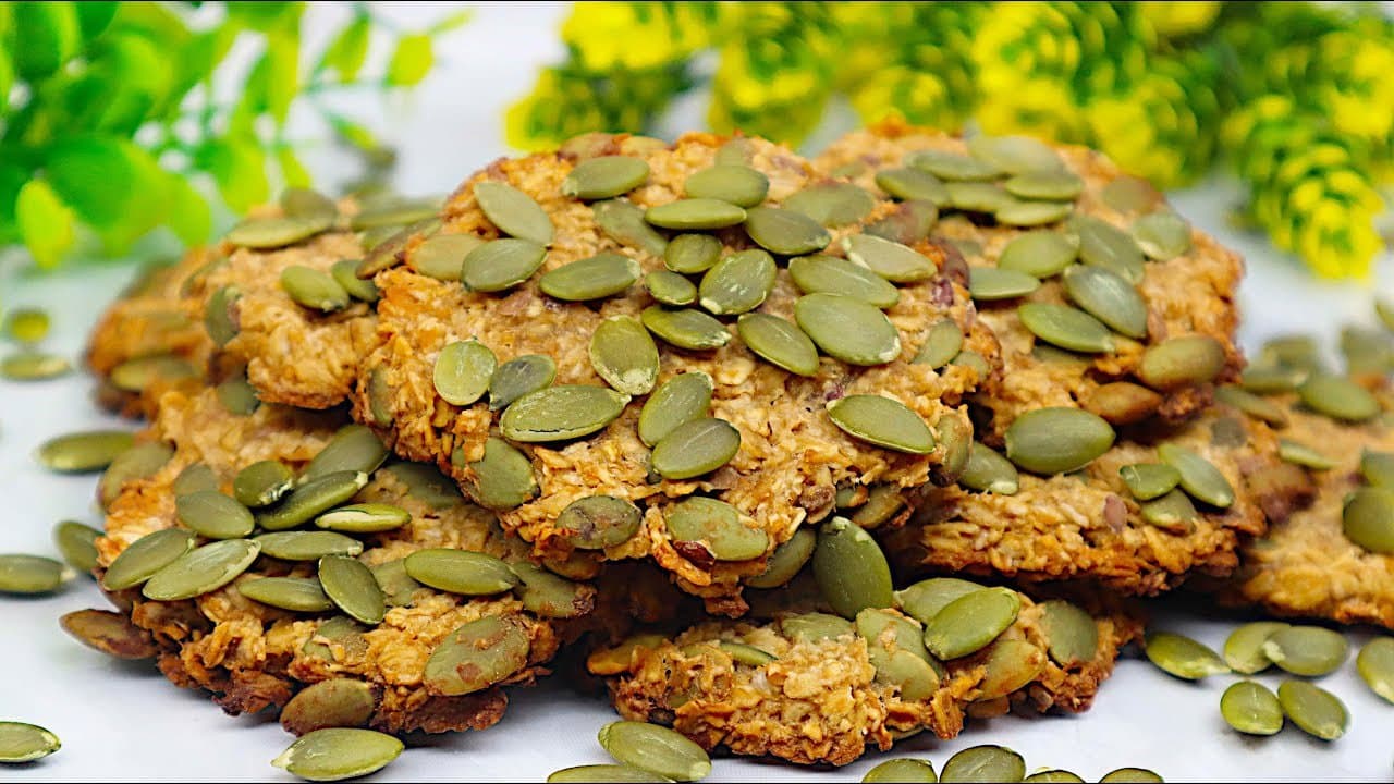 Biscuits d'avoine pour petit-déjeuner sans sucre (4 ingrédients)