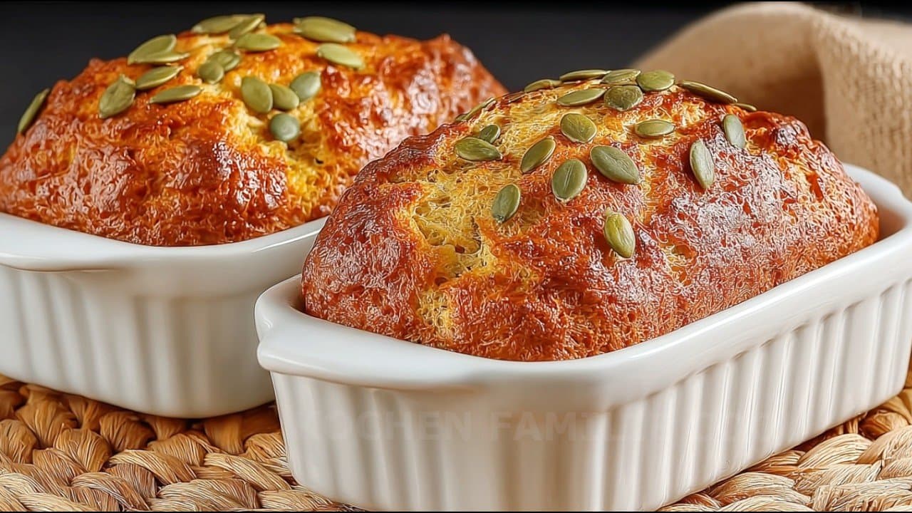 Pain au fromage blanc et graines de tournesol (sans farine)