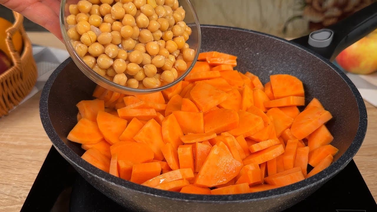 Sweet Potato Chickpea Olive Bowl with Lemon