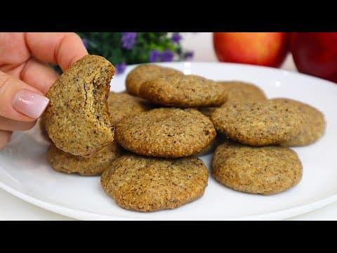Gluten-Free 3-Ingredient Walnut Cookies in 1 Minute