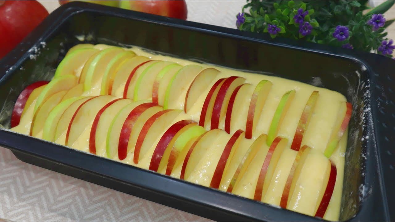 Soft Cream Cheese Apple Cake with Lemon & Butter