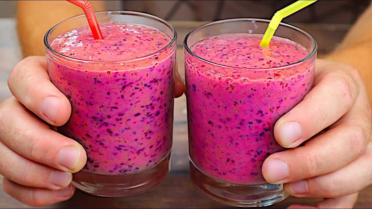 Blueberry Yogurt Banana Immunity Smoothie