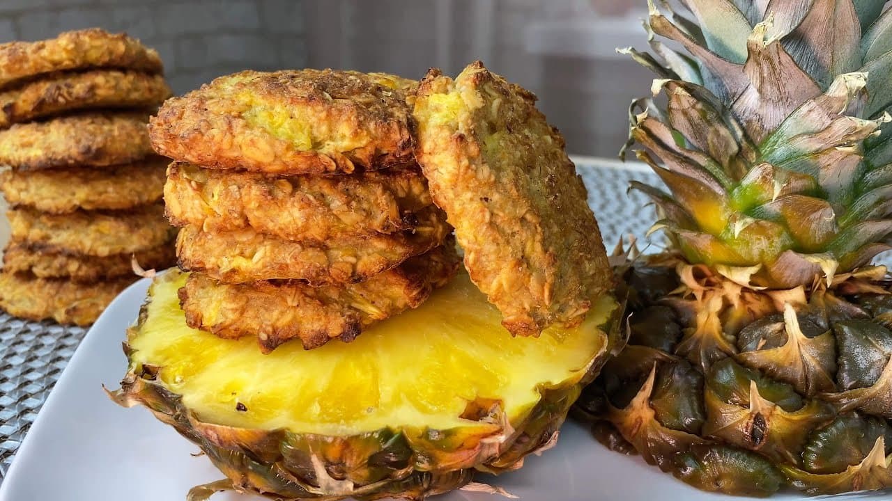 Pineapple Oat Banana Breakfast Cookies (No Sugar)