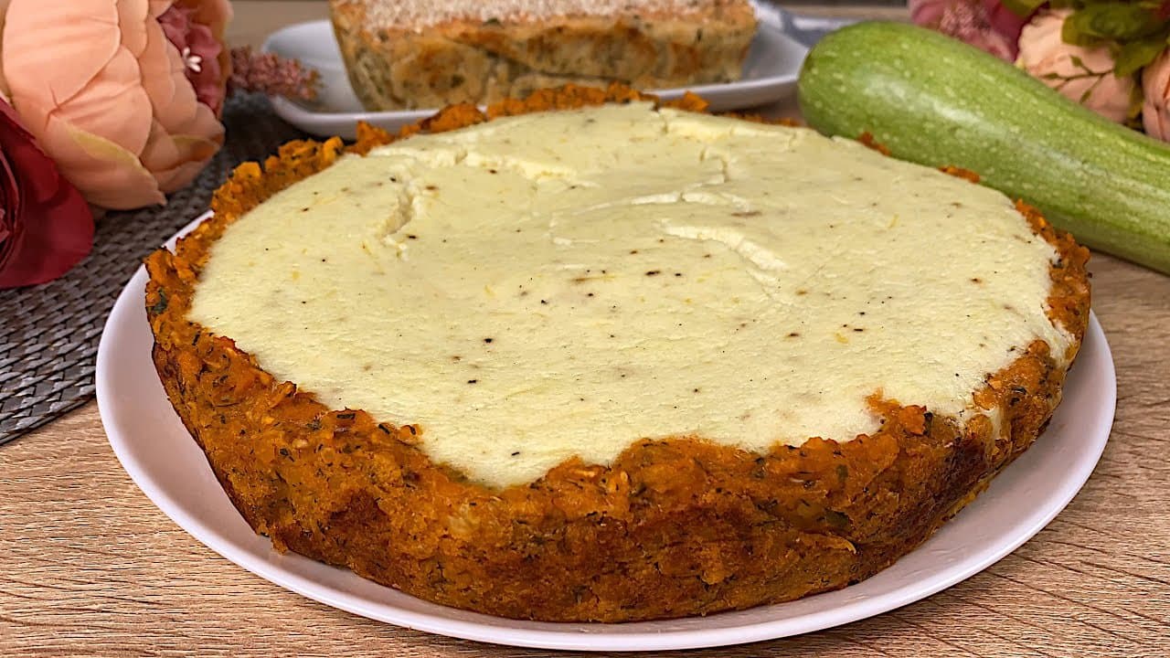 High-Protein Lentil Zucchini Oat Casserole
