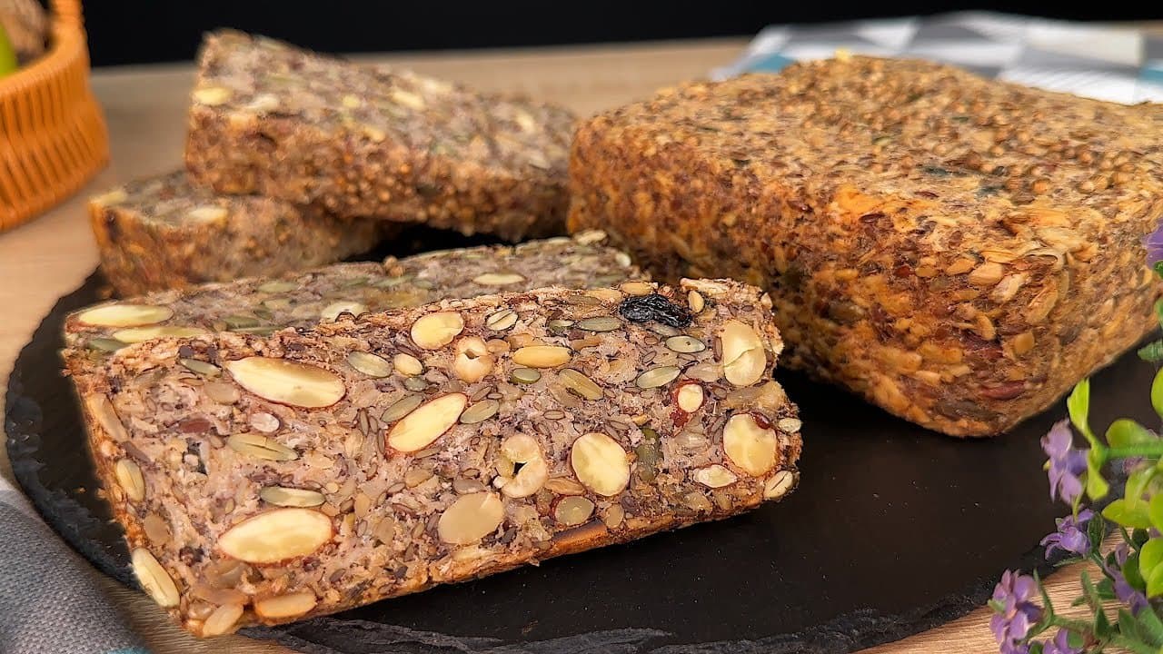 No-Yeast Oat Nut & Seed Energy Loaf (Vegan)