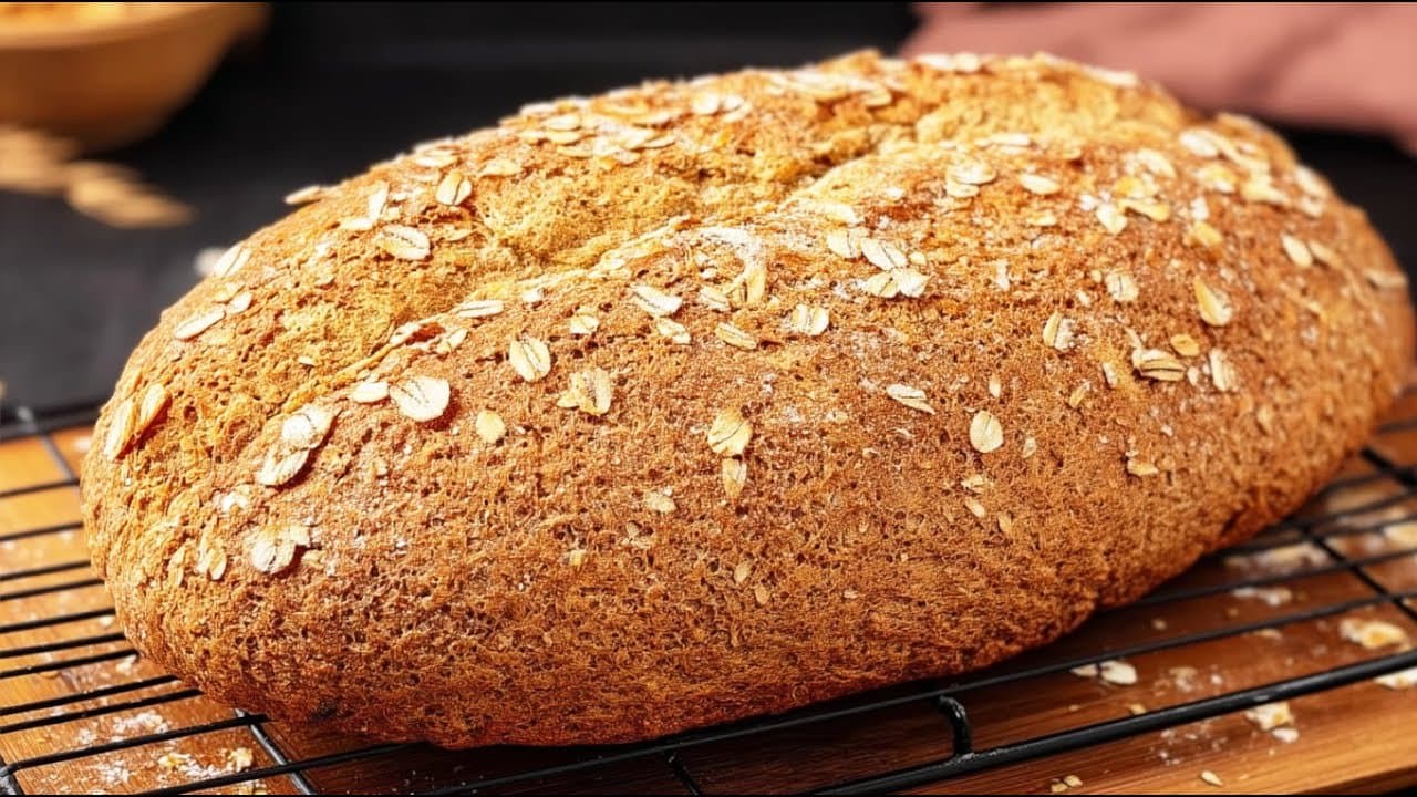 No-Flour Oatmeal Kefir Bread for Gut Health