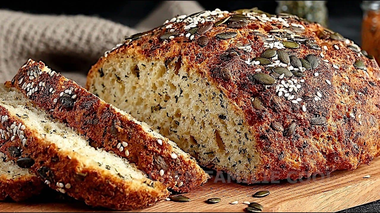 Almond Walnut Parmesan Keto Loaf