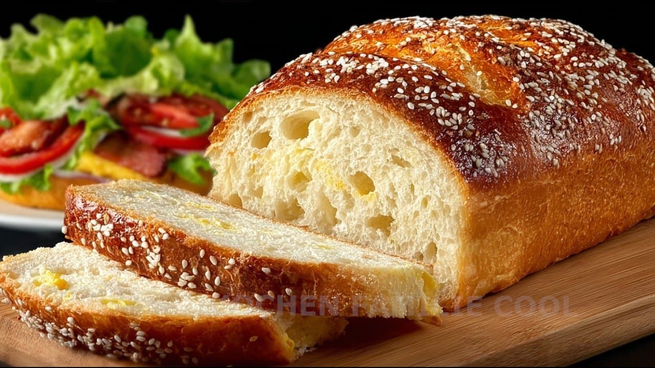 Greek Yogurt Almond Sandwich Bread (No Flour)