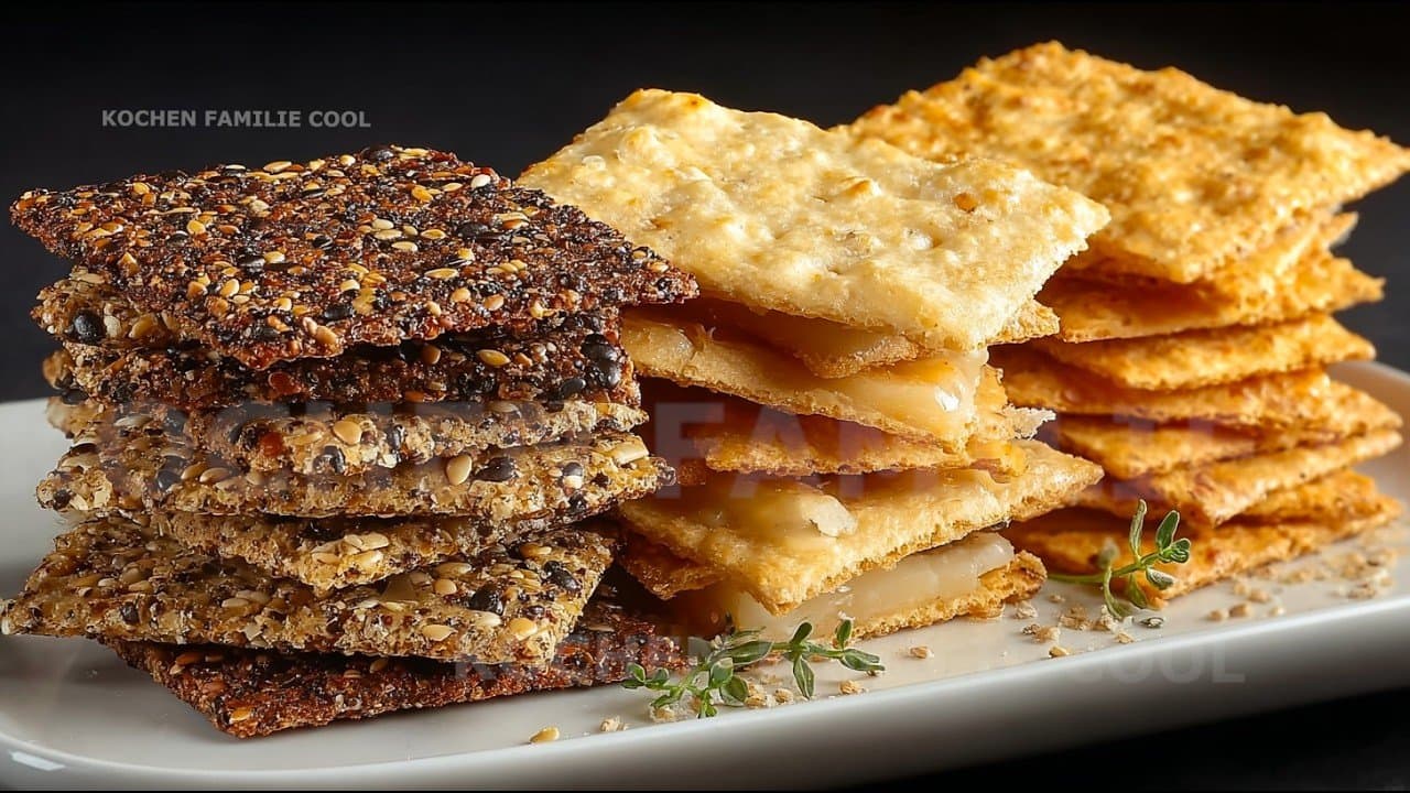 Parmesan Almond Flour Keto Crackers